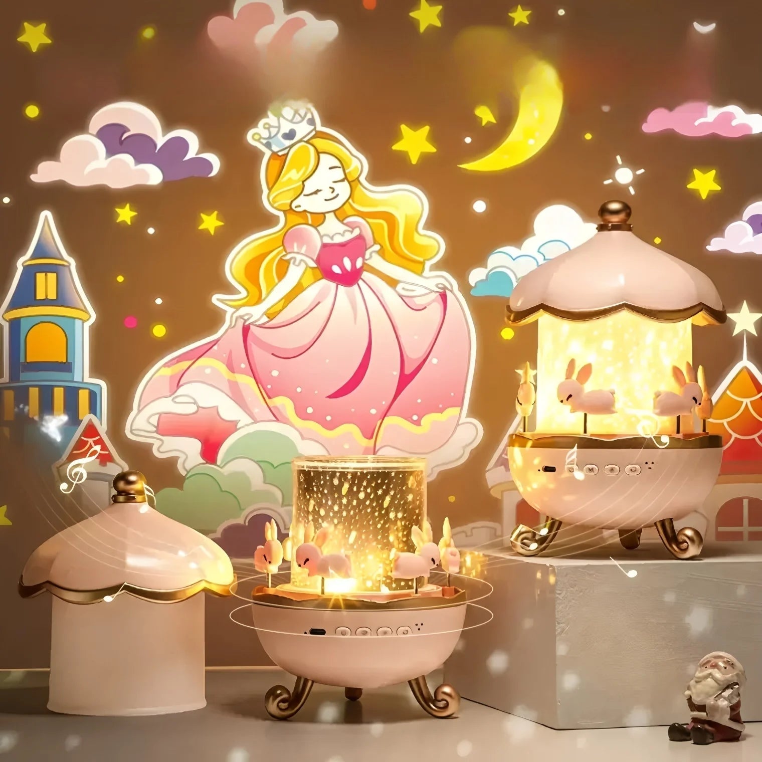 Starry Night Projector with Music